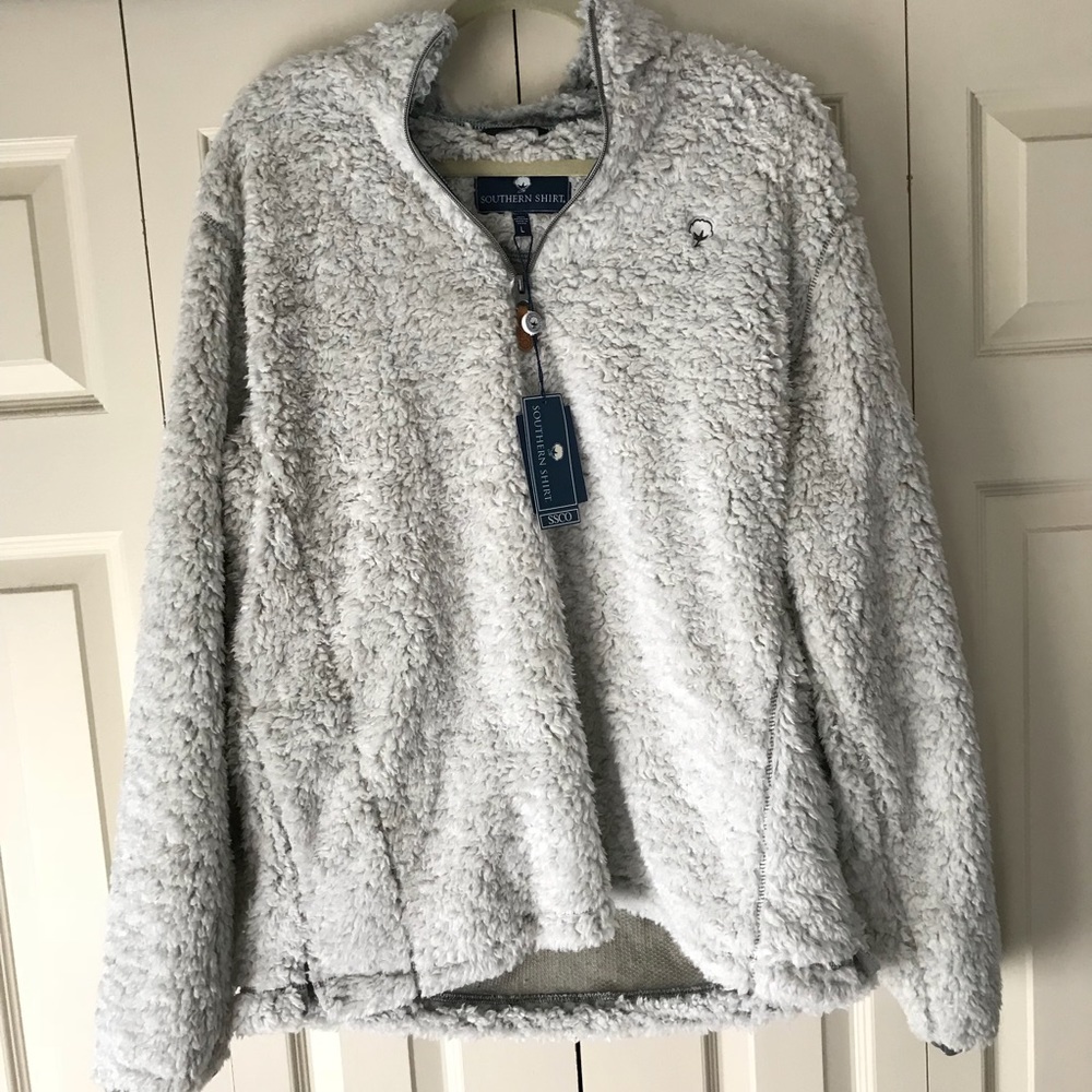New Unisex Sherpa Fleece Pullover